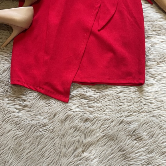 Cherry Red Strapless Mini Dress - Picture 4 of 7